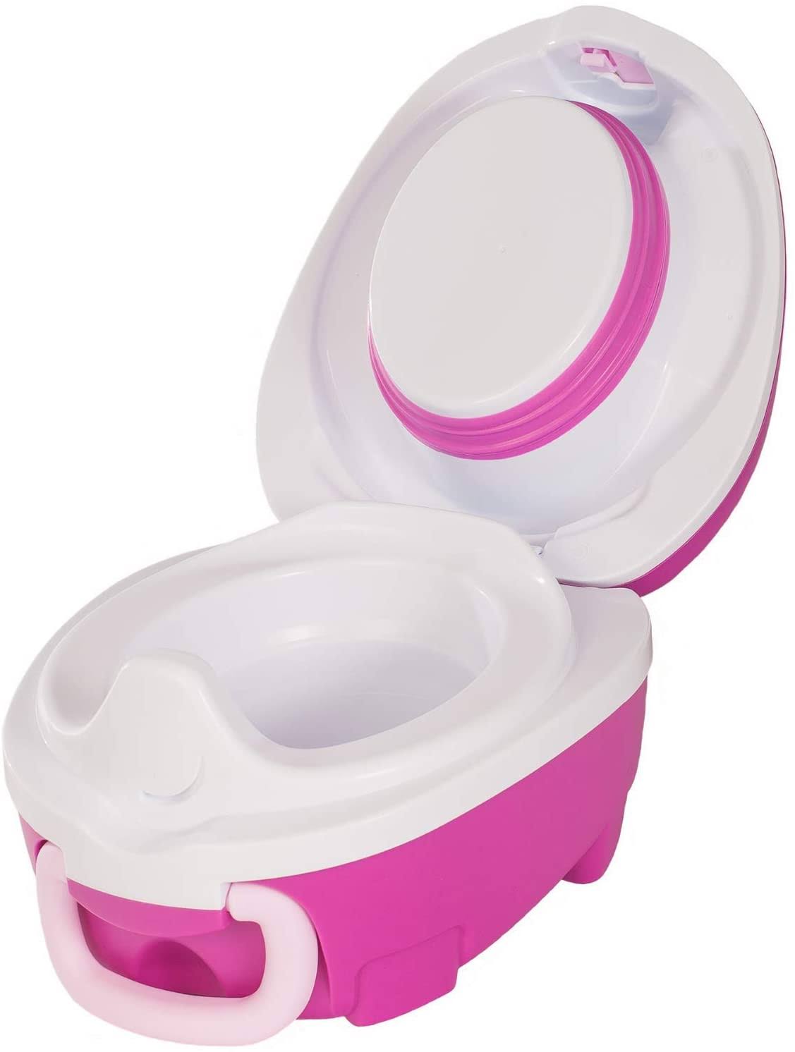 My Carry Potty - Pink Travel Potty, Award-Winning Portable Toddler Toilet Seat for Kids to Take Everywhere