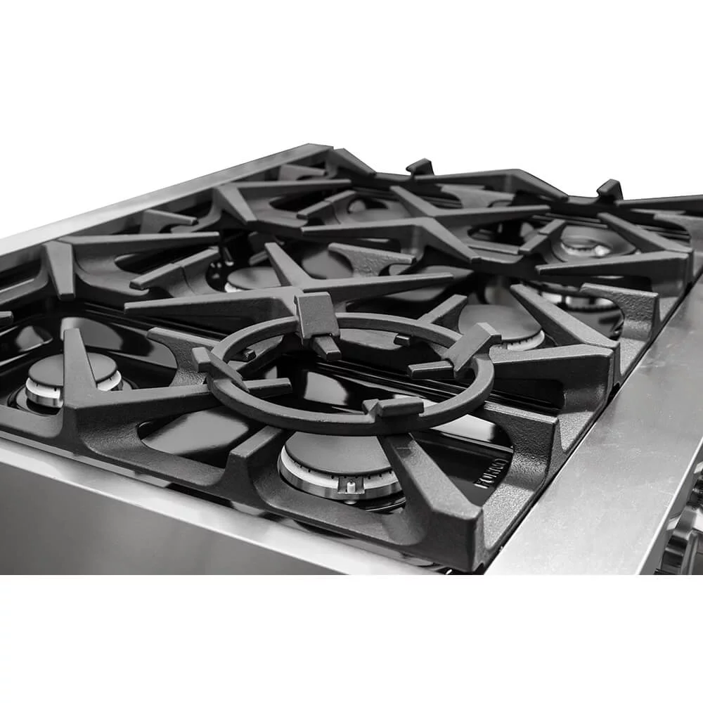 Forno FFSGS612536 36 inch Cossato Stainless Duel Fuel Electric Gas Range