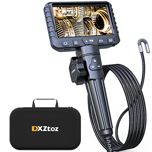 Two-Way Articulating Borescope, Industrial Endoscope with 0.33in Articulated Snake Camera