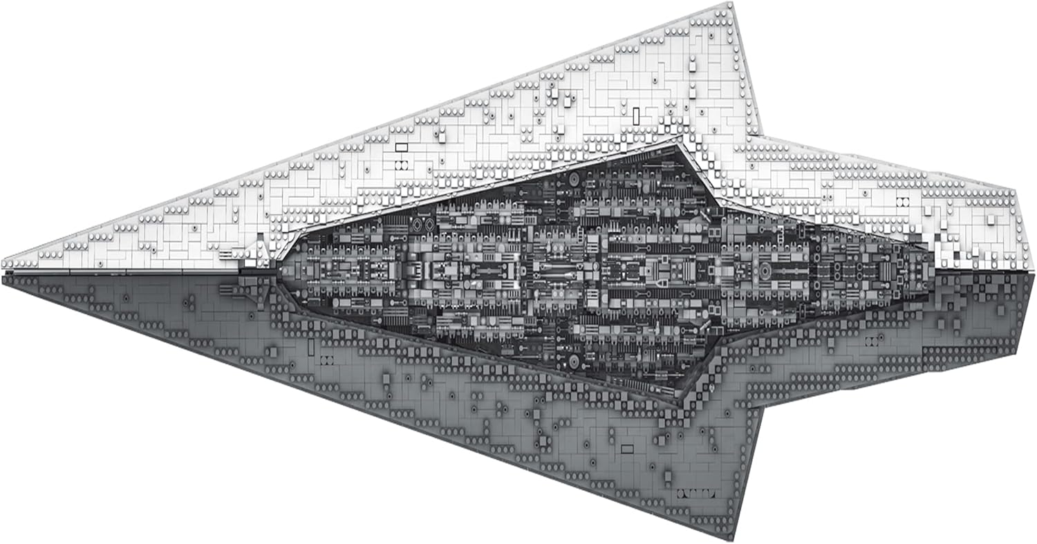 Audio Star Imperial Wars Cruiser Destroyer - 7550+ pcs Super Star UCS Imperial Destroyer Model, Compatible with Lego Star Wars