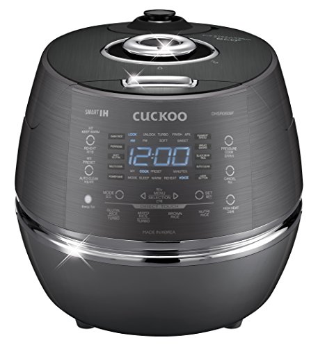 CUCKOO CRP-DHSR0609FD 6-Cup (Uncooked) / 12-Cup (Cooked) Induction Heating Pressure Rice Cooker with Nonstick Inner Pot, 21 Menu Modes