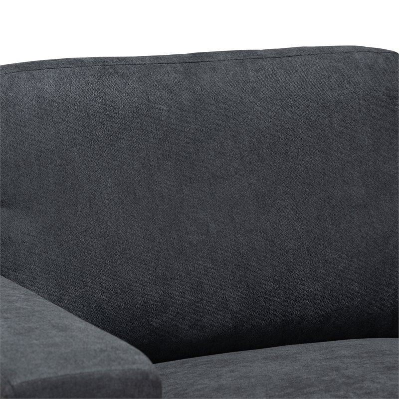 Bowery Hill Dark Grey Sectional Sofa with Right Facing Chaise - Radiant Selections