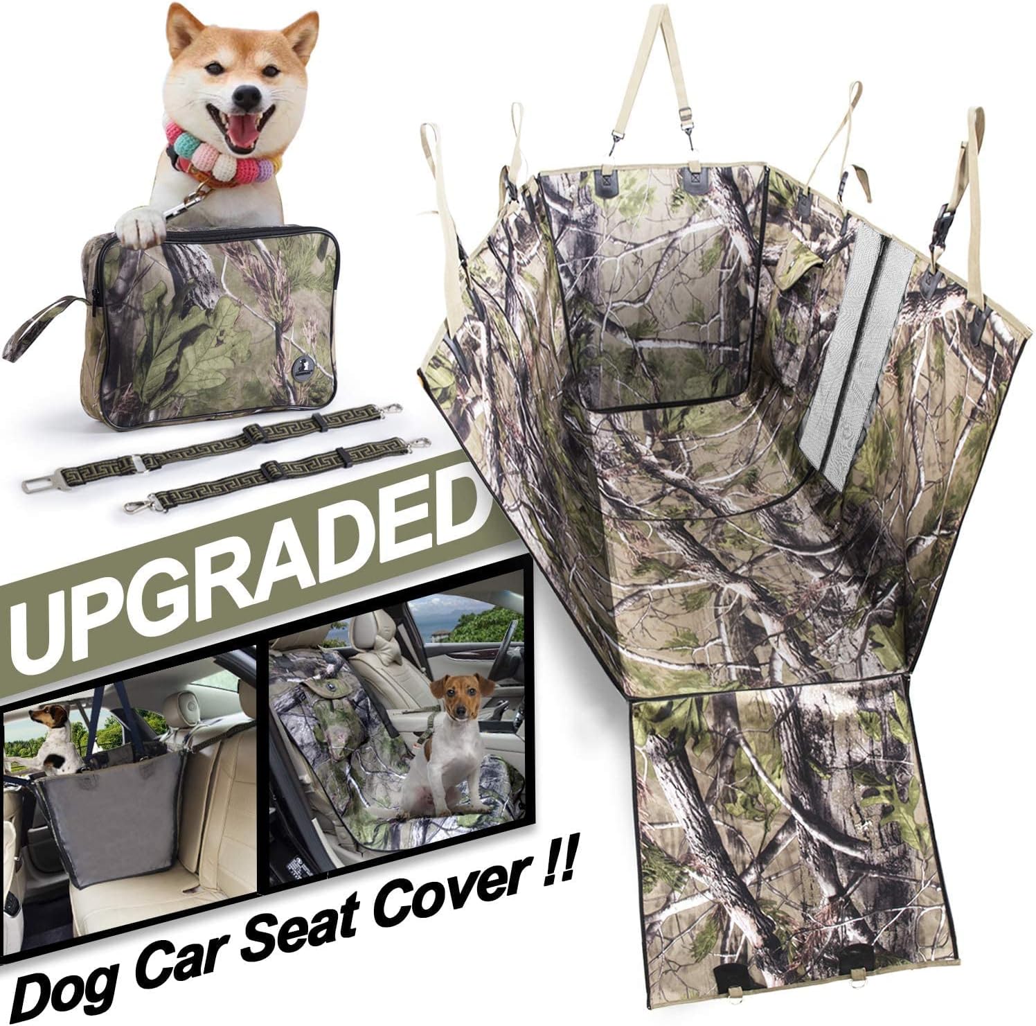 FAYUE Waterproof Seat Cover for Dogs | Scratch Proof, Nonslip & Heavy Duty Pet Dog Seat | Keeps Your Car Seats Clean | Pet Seat Cover Fits Cars