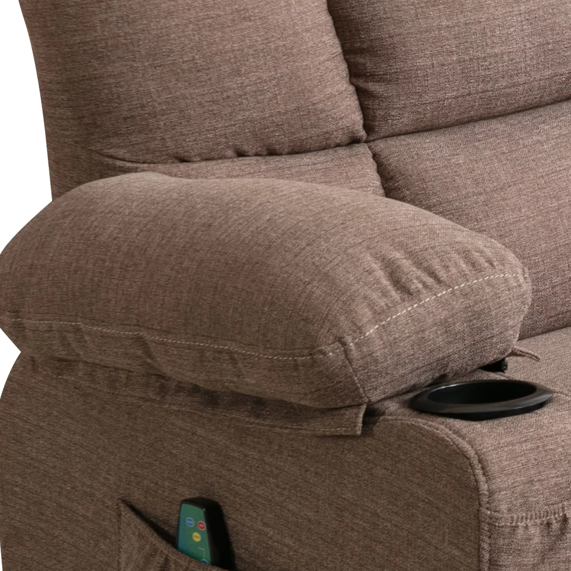 Big and Tall Manual Rocking Recliner Chair with 2 cup holders,USB Ports