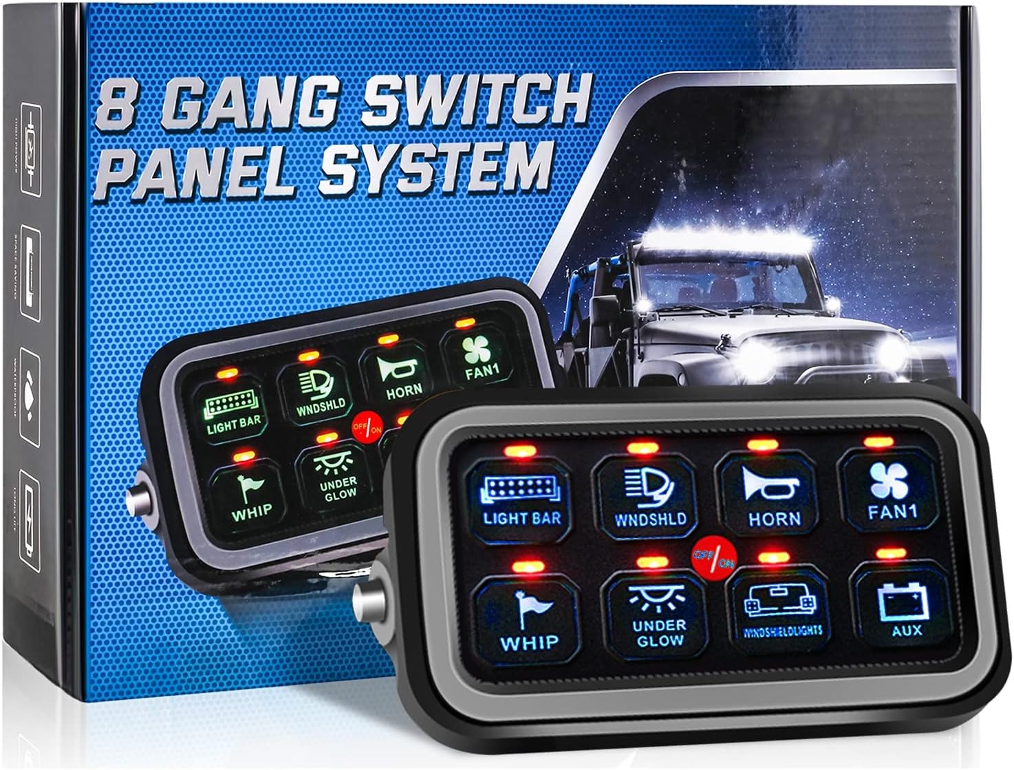 8 Gang Switch Panel