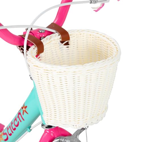 JOYSTAR Unicorn Kids Bike for Girls Ages 2-9 Years Old, 12 14 16 18 Inch Kids Bike with Training Wheels, Doll Seat, Streamers and Basket