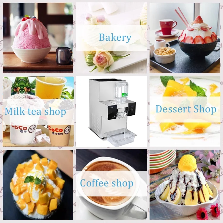 Kolice Commercial Automatic Snowflake Ice Maker, Shaved Ice Machine, Ice Crusher Shaver -200kgs/Day, Air Cooling,Refrigerated by Compressor