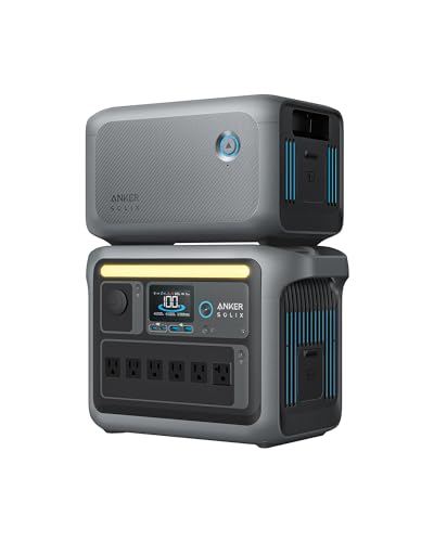 Anker SOLIX C1000 Portable Power Station, 1800W (Peak 2400W) Solar Generator, Full Charge in 58 Min, 1056wh LiFePO4 Battery for Home Backup