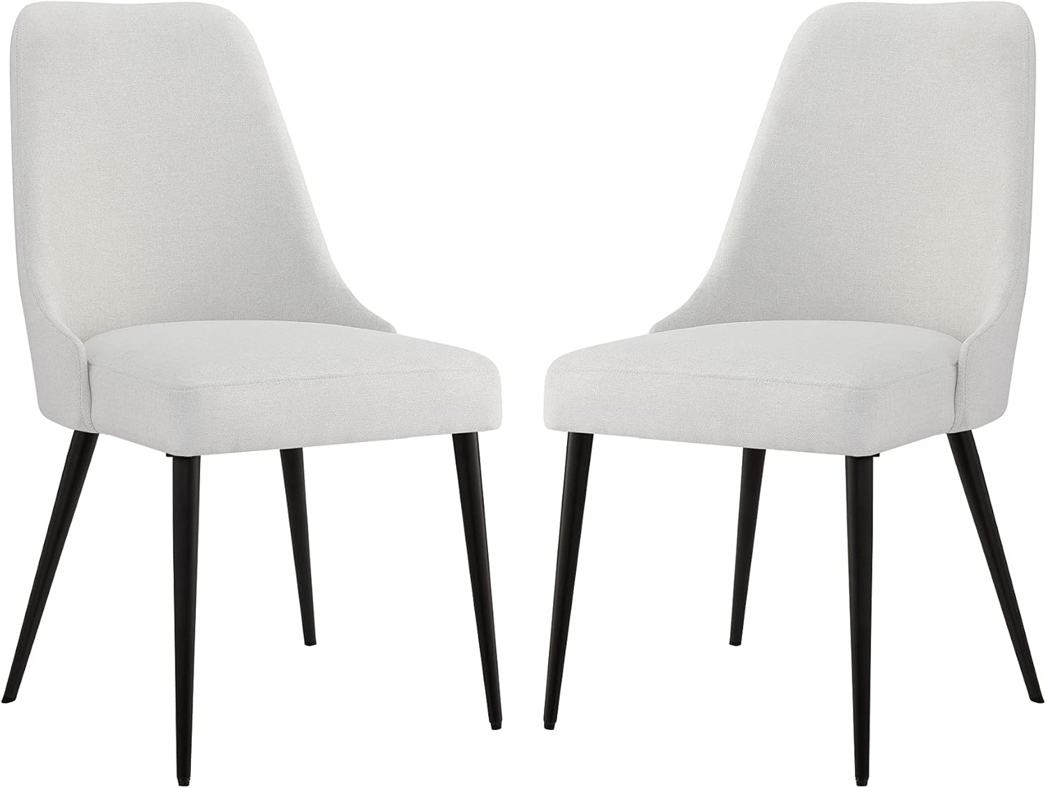 Ball & Cast Kitchen Dining Chair 19W x 22.75D x 35.25H Beige Set of 2