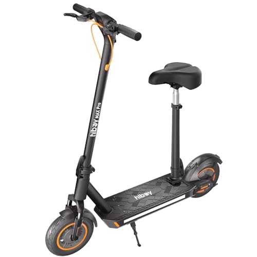 Hiboy MAX Pro Electric Scooter, 46.6 Mi Long Range, 22 MPH Power by 650W MAX Motor, 11'' Pneumatic Tires, Split Hub Design, Dual Suspension