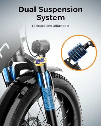 Jasion EB7 2.0/ST Electric Bike for Adults, 1200W Peak Motor 28MPH Max Speed Folding Ebike, 48V 10AH Removable Battery