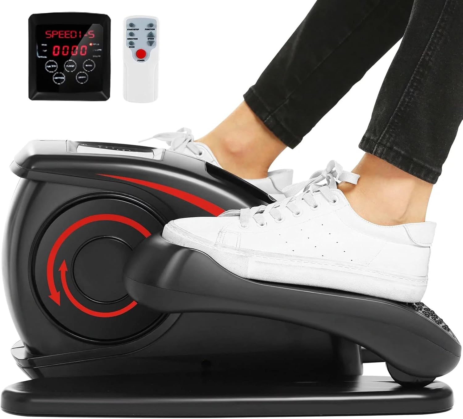 ANCHEER Under Desk Elliptical Machine Electric Seated Pedal Exerciser