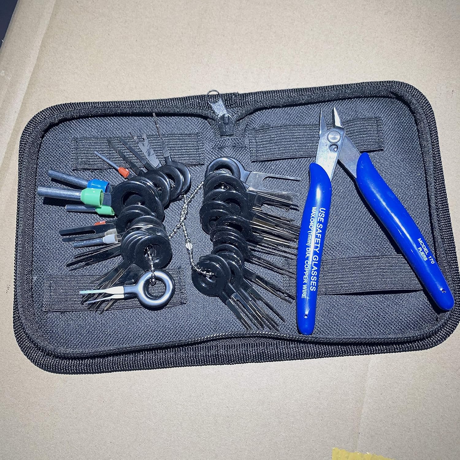 42 Pcs Terminal Ejector kit with Wire Cutter, Maerd Electrical Pin Removal Tool Kit for Car