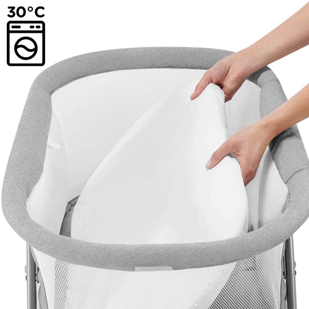 Kinderkraft Lovi 3 in 1 Crib Grey