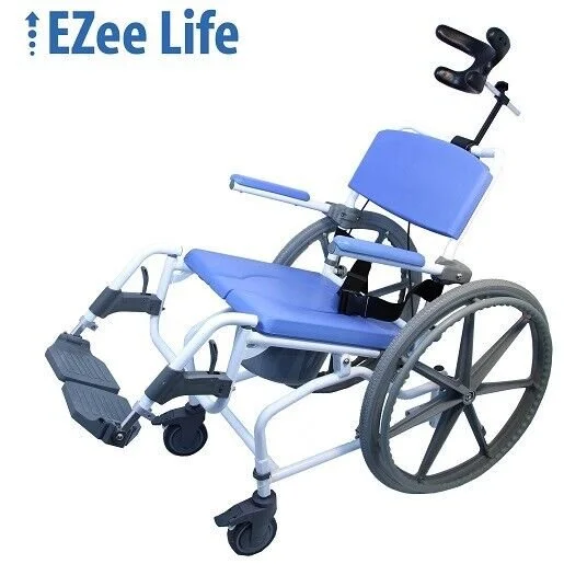 Healthline Products EZee Life Aluminum Tilt Shower Commode Chair 18" 190
