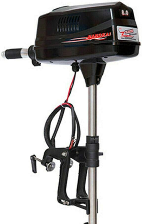 BOTAIDAHONG 8HP 48V Outboard Engine Brushless Motor Fishing Boat Motor Engine 2200W Electric Boat Motor Outboard Tiller Control for Inflatable Boats