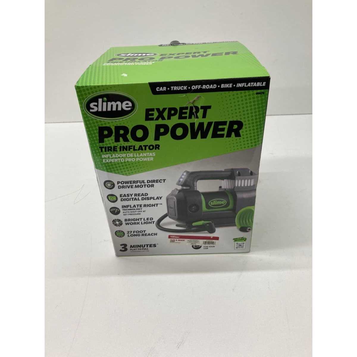 Slime Expert Pro Power 12 Volt Tire Inflator 40078 - Sports Supplies Online Store