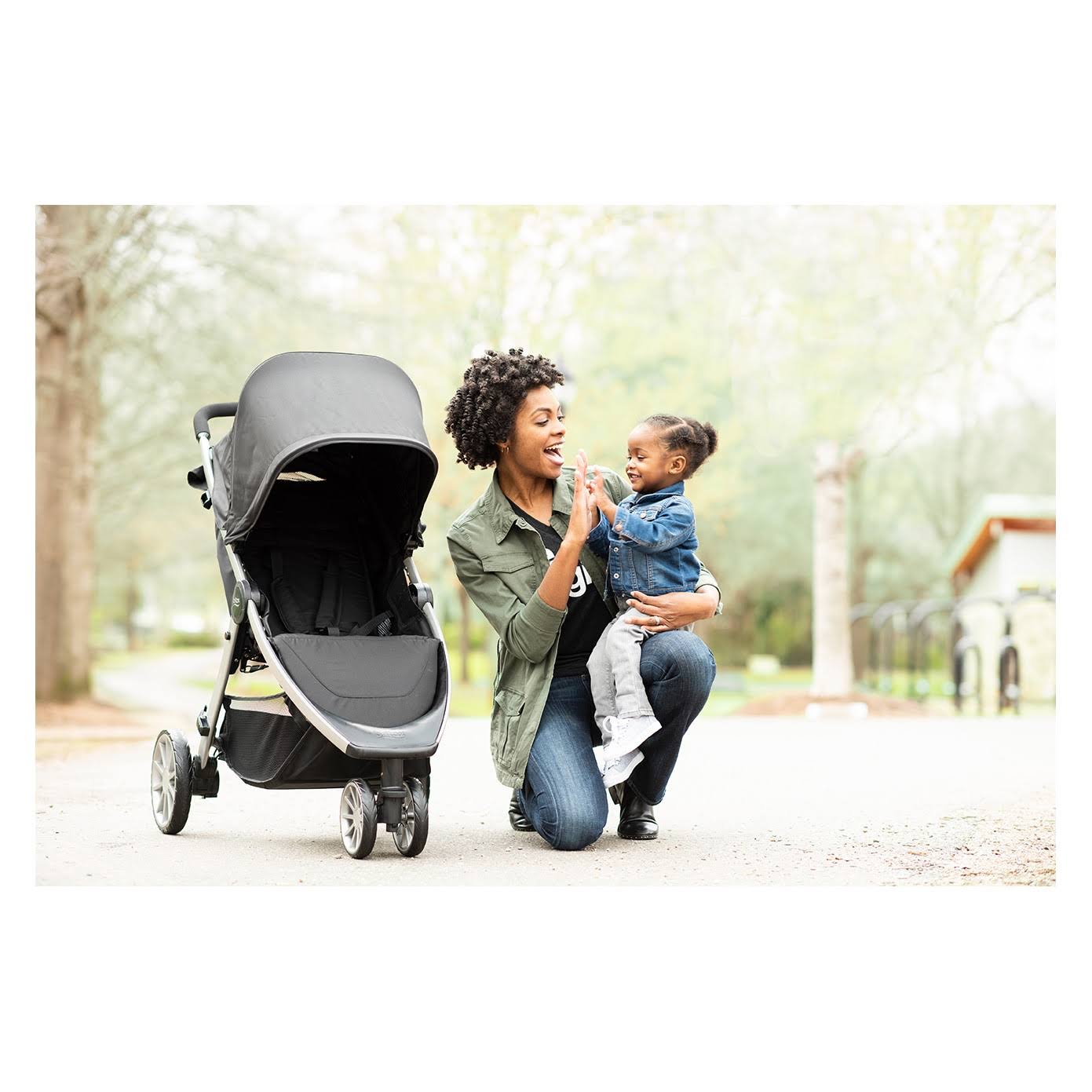 Britax B-Lively Lightweight Stroller - Up to 55 Pounds - Car Seat Compatible - UV 50+ Canopy - Easy Fold, Dove
