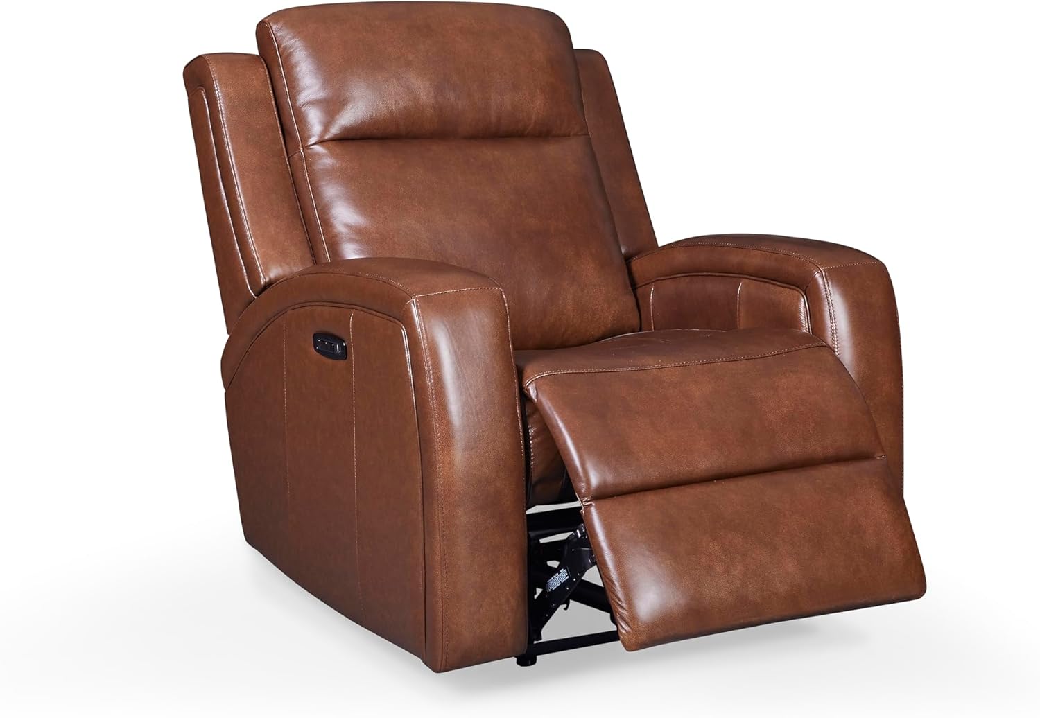 Cheyenne Dual Power Zero Gravity Leather Swivel Recliner, Saddle