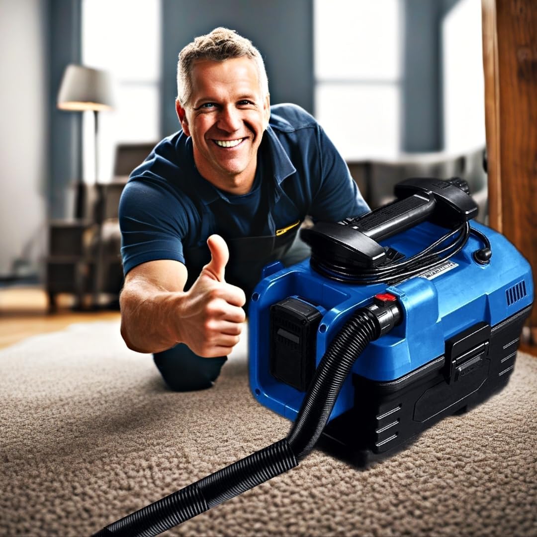 Dual Power 2 Gallon Wet/Dry Portable Vacuum Compatible with Hercules - Tool Only - Run on 120 Volt AC or 20 Volt Lithium Battery