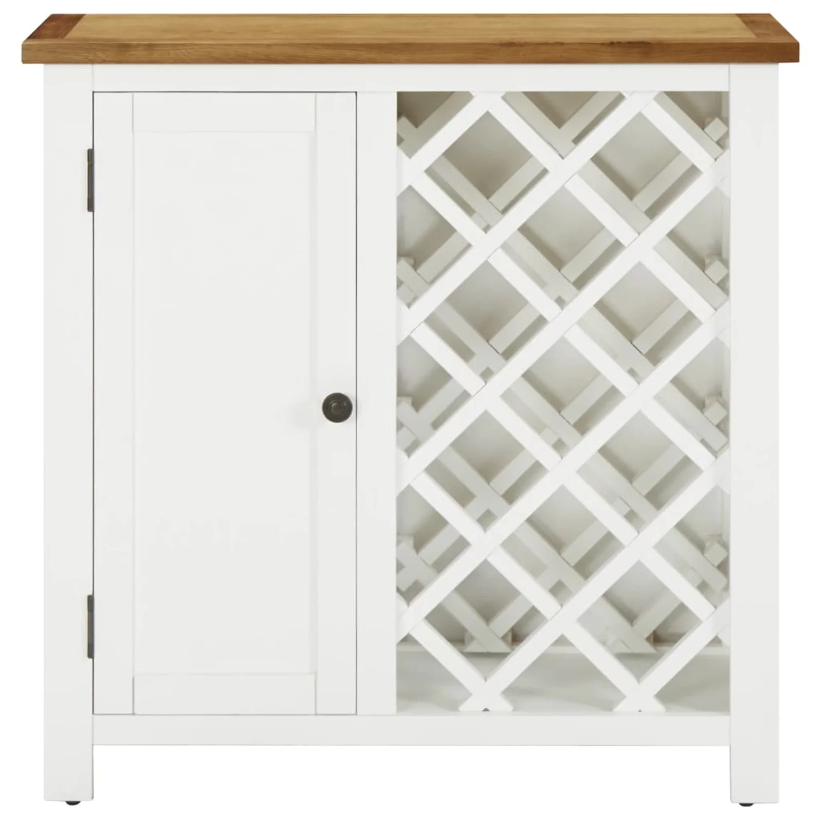Cabinet 31.5"x12.6"x31.5" Solid Oak Wood