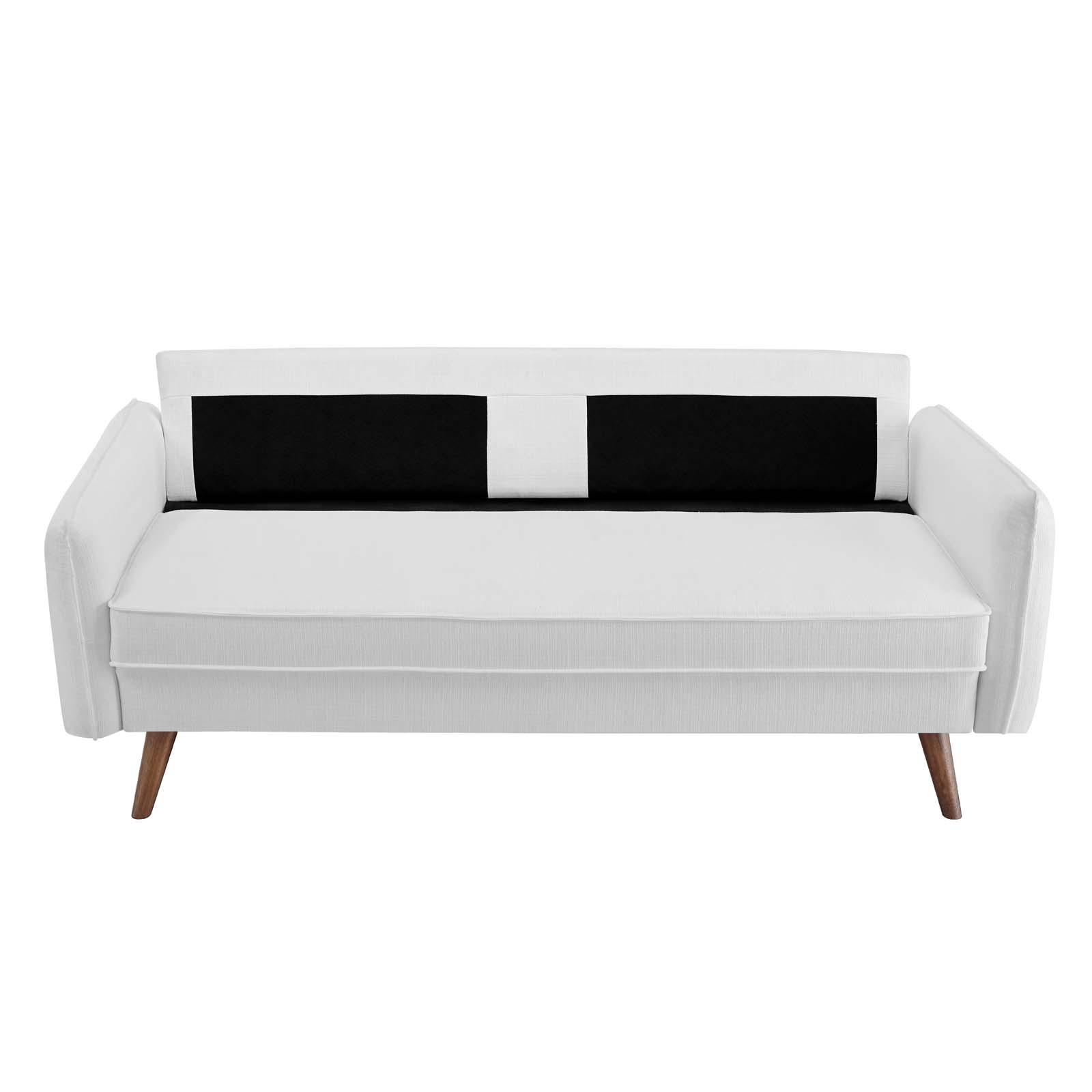 Modern Contemporary Urban Design Living Room Lounge Club Lobby Sofa, Fabric, White