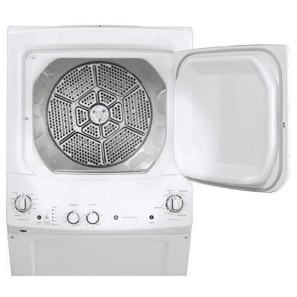 GE GUD27ESSMWW 27 Spacemaker Series Washer and Electric Dryer with Multi wash Cycles Rinse Temperature Auto Loading Sensing Rotary Electronic