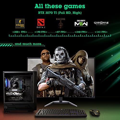NSXGAMING Nova Desktop Gaming Computer (AMD Ryzen 5 5600G, 16GB 2 * 8 GB DDR4 3600, 512Gb M2 NVME SSD, RGB Fans, W11 64-bit Ready, Wify Ready