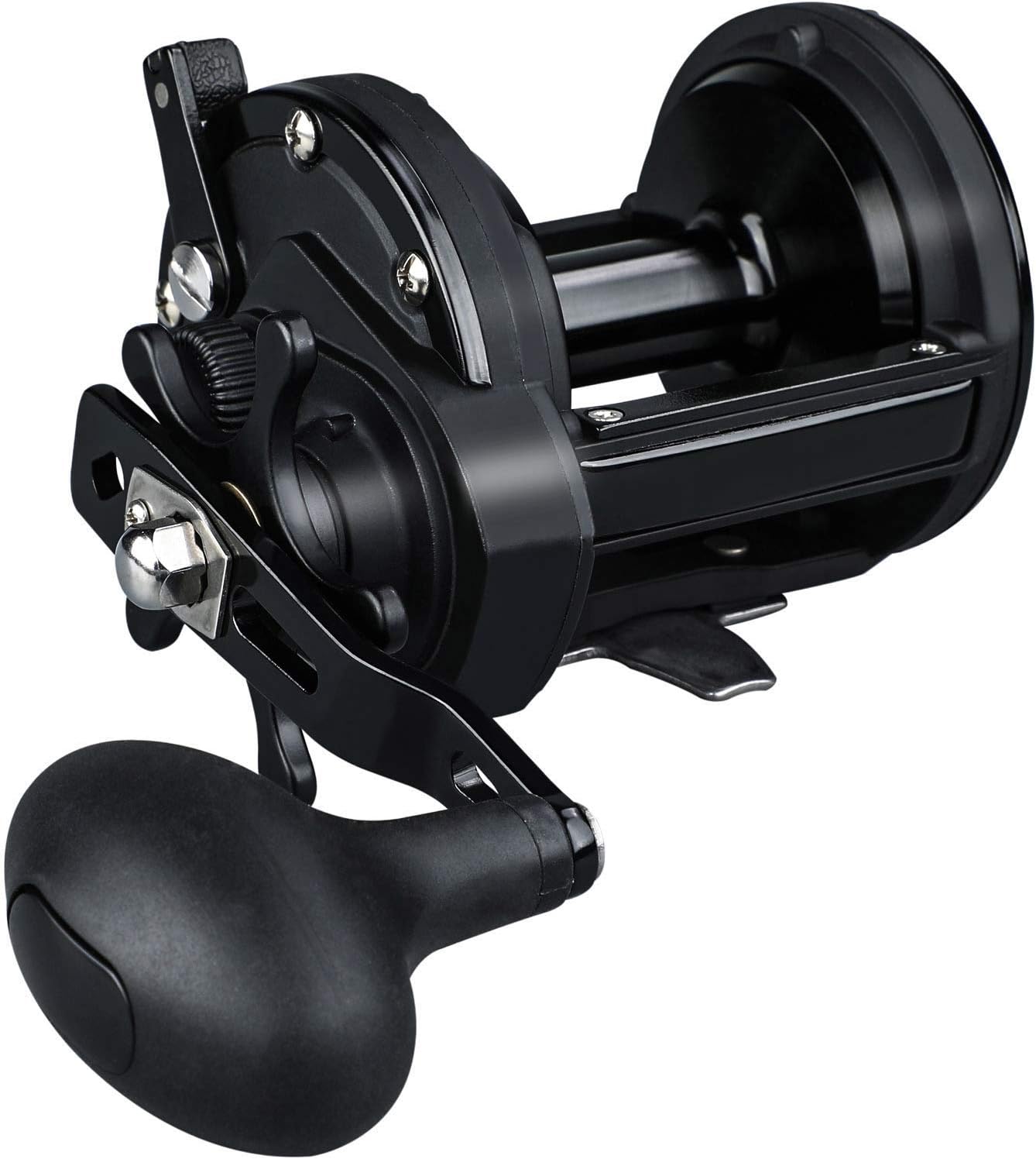 Sougayilang Conventional Reel Trolling Fishing Reel Powerful Drag Fishing Reel for Saltwater Big Game Pack of 2