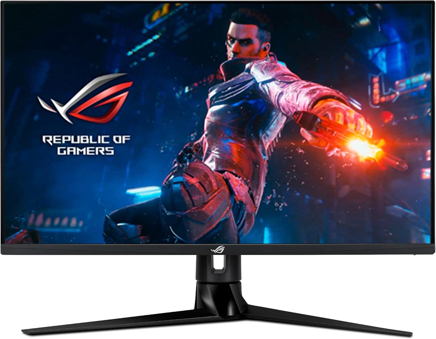 ASUS ROG Swift PG32UQ 32” 4K HDR 144Hz DSC HDMI 2.1 Gaming Monitor, UHD (3840 x 2160), IPS, 1ms, G-SYNC Compatible, Extreme Low Motion Blur Sync