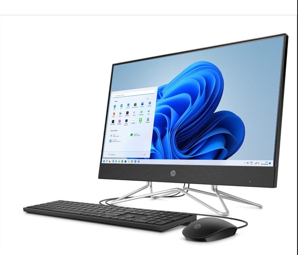 2022 HP Newest All-in-One Desktop Computer, 27'' Full HD Display, AMD Ryzen 5 5500U Processor, 16GB RAM, 512GB SSD + 1TB HDD, Wi-Fi, HDMI, Webcam