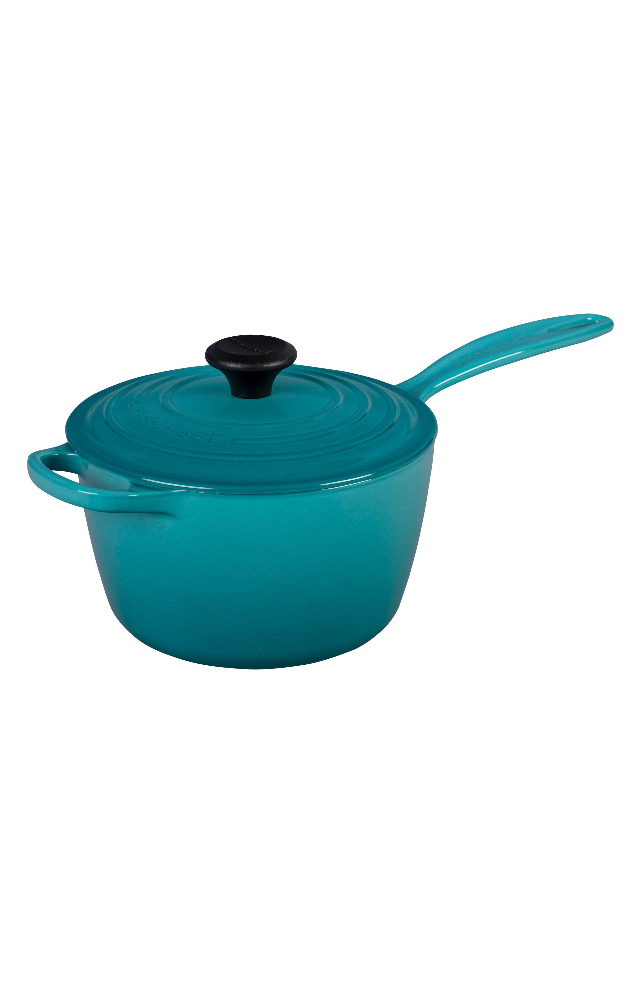 Le Creuset Signature 2.25-Quart Cast Iron Saucepan - Caribbean