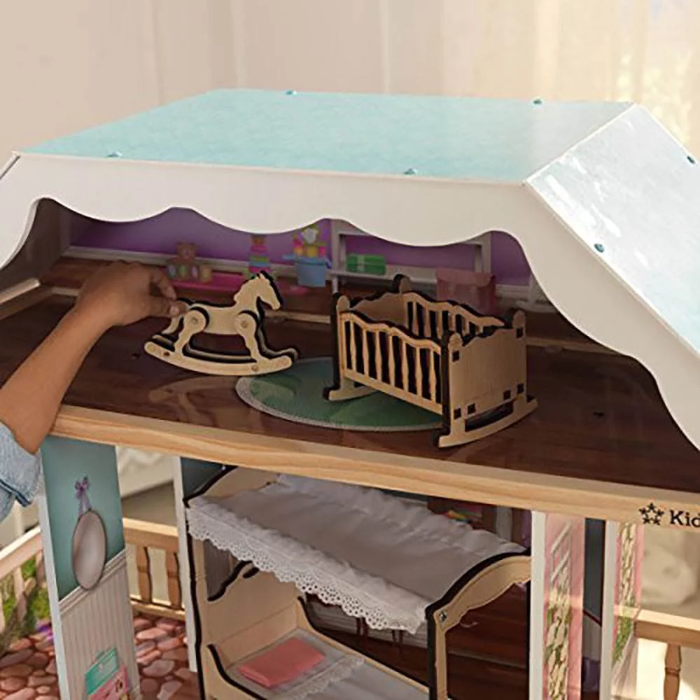 KidKraft Charlotte Classic Wooden Dollhouse with 14 Accessories