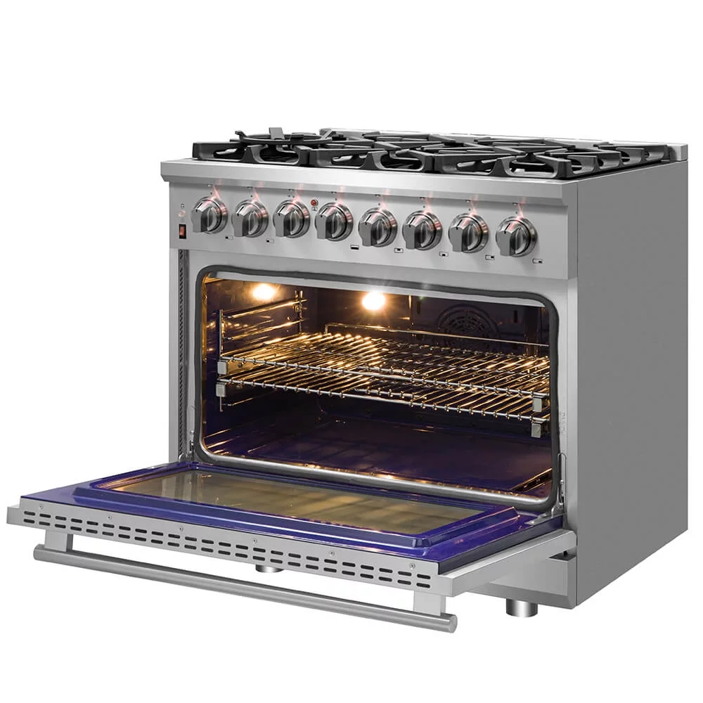 Forno FFSGS612536 36 inch Cossato Stainless Duel Fuel Electric Gas Range