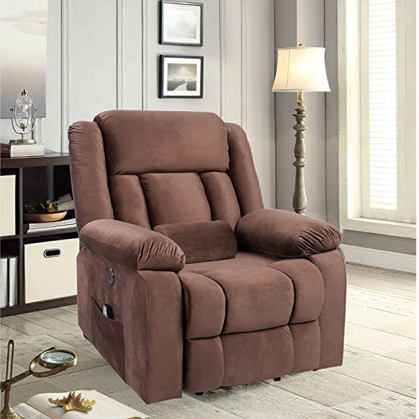 BINGTOO Power Lift Recliner Chair with Massage and Heat, Electric Fabric Vibration Massage Sofa for Elderly/Adult for Living Room