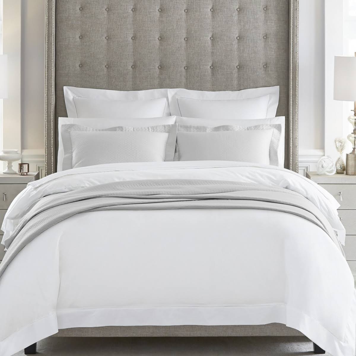 Sferra Giza 45 Percale Fitted Sheets King / Ivory
