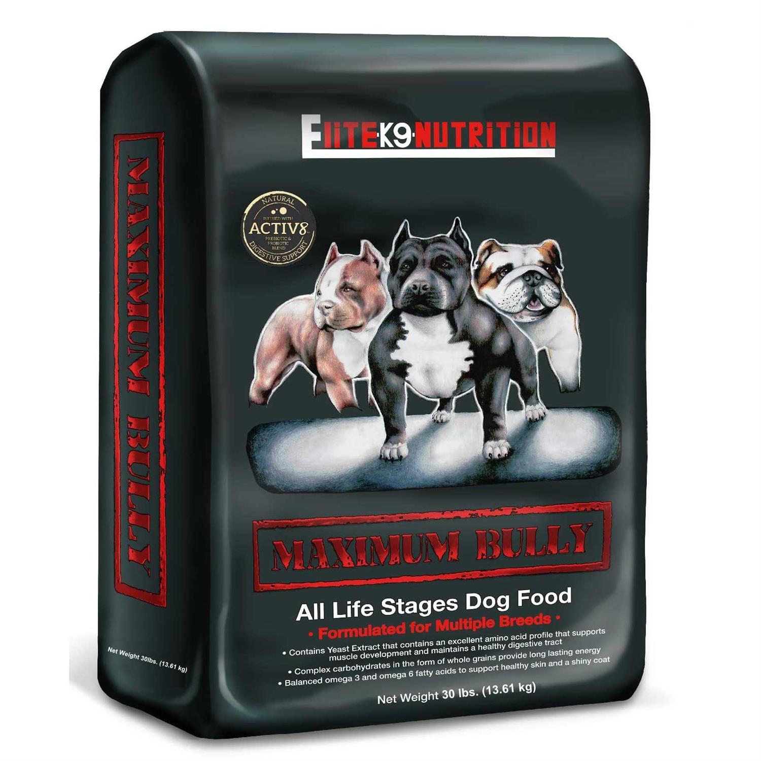Maximum Bully All Life Stage Performance Dog Food. High Protein 32% - Pet Supplies online store