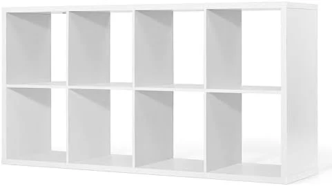GEROBOOM Sturdy Room 13-Inch Cube  Organizer   with Extra Thick Exterior Edge  Open   Divider  Bookcase  6-Cube / 8-Cube / 9-Cube  Colors Available