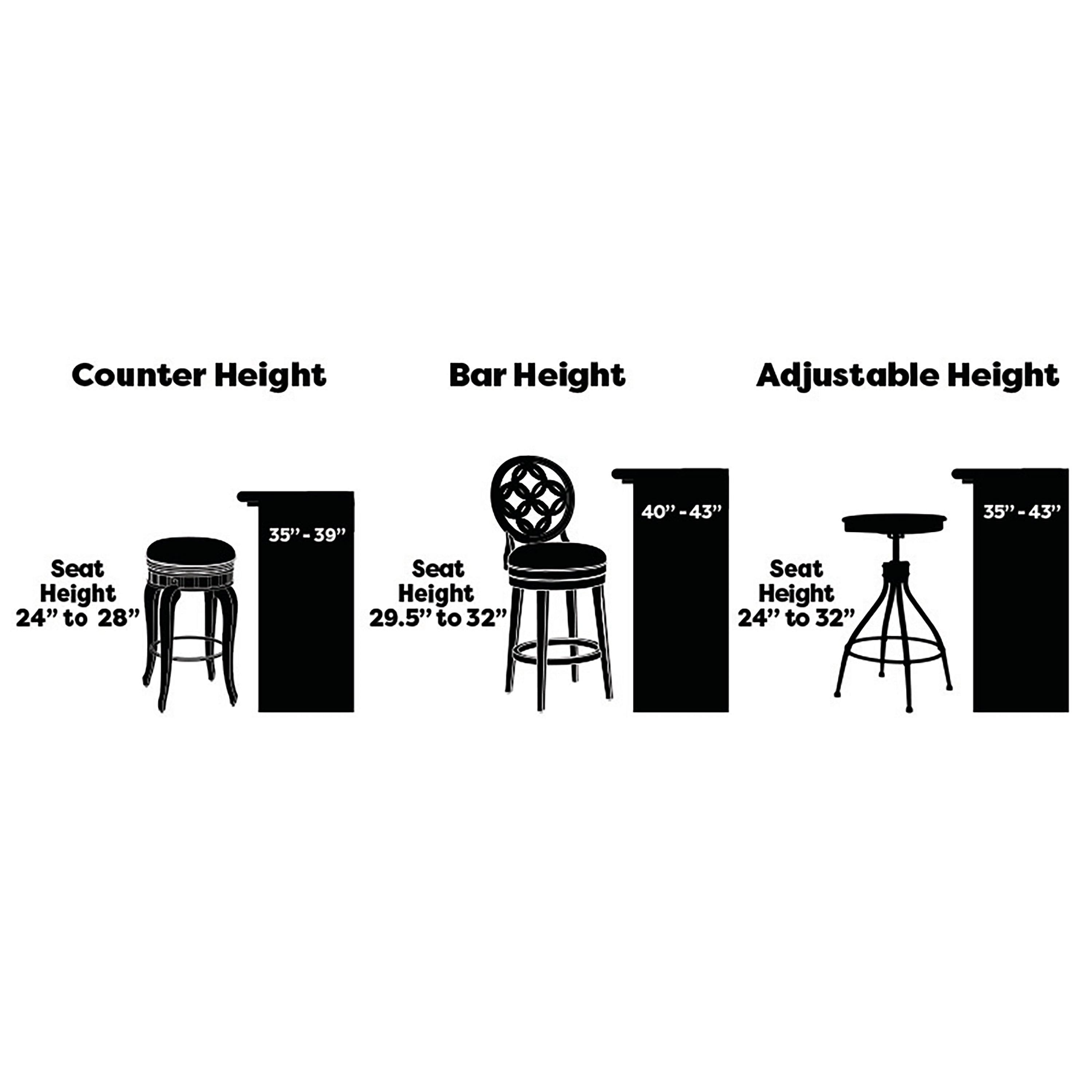 Hillsdale Furniture Bergamo Swivel Counter Height Stool, Brown