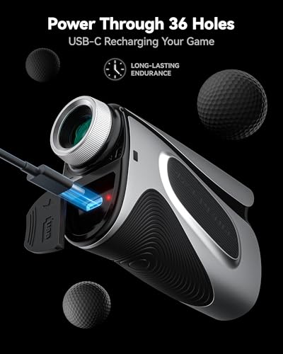 REDTIGER OLED Range Finder Golf with Slope, 1200 Yards Laser Rangefinder Golfing, 7X Magnification Range Finder Golf Magnetic