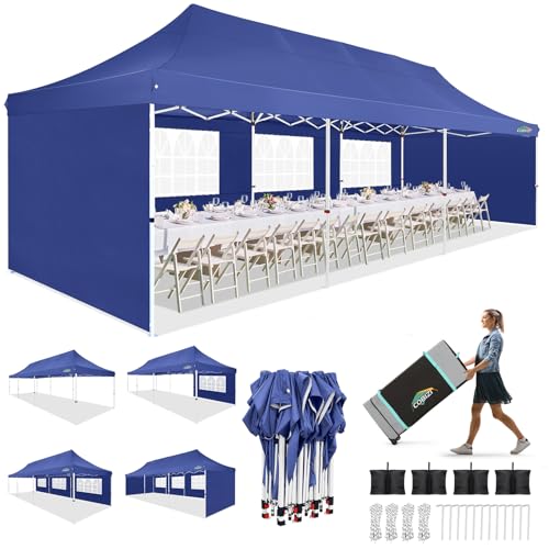 10x10 Pop Up Canopy Tent with 4 Sidewalls and Mesh Windows 2.0