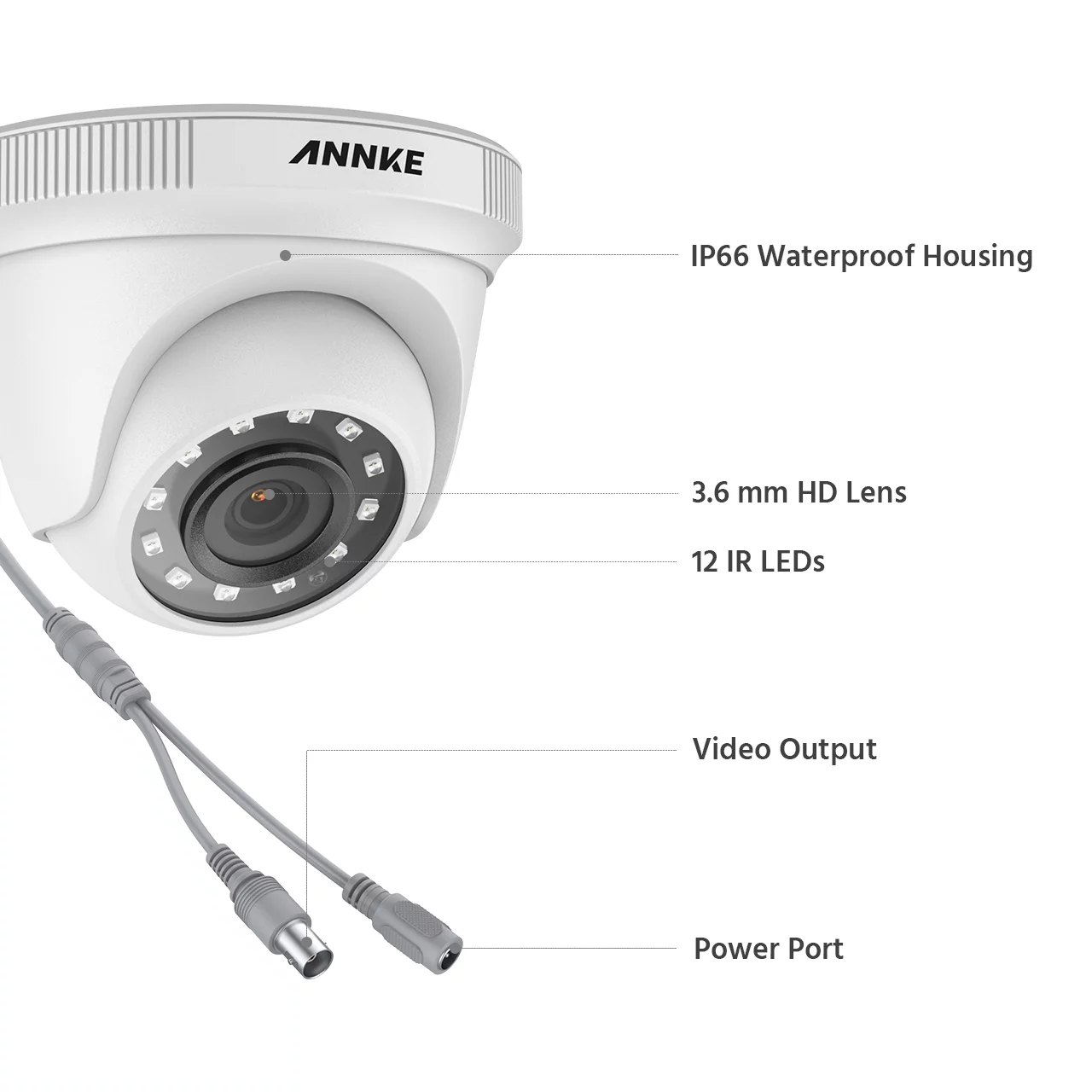 ANNKE 1080P 8CH Security Camera System with 8CH 5MP-N DVR,8pcs 1080p Security Cameras for 24/7 Security Surveillance with 1TB Hard Drive