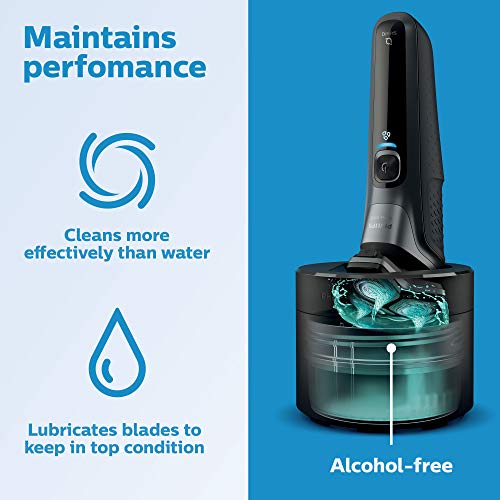 Philips Norelco Shaver Series 9000, Wet and Dry Electric Shaver, with Lift & Cut Shaving System and SenseIQ Technology, Pop-up Trimmer, Cleaning Pod