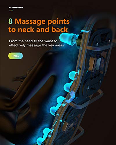 BestMassage Shiatsu Massage Chairs Full Body and Recliner Zero Gravity Massage Chair Electric with Built-in Heart Foot Roller Air Massage Easy to