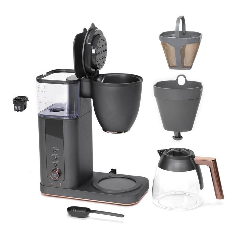 10 Cup Matte Black Specialty Drip Coffee Maker with Glass Carafe and warming plate, Wi-Fi connected