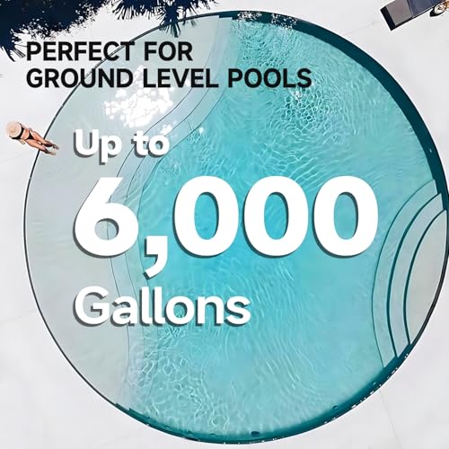 14000BTU Above Ground Pool Heater, Electric Swimming Pool Heat Pumps for Pools up to 4000 gallons, Fits 9/11/15 Foot Pool and Spas, 120V/60Hz, PLC50
