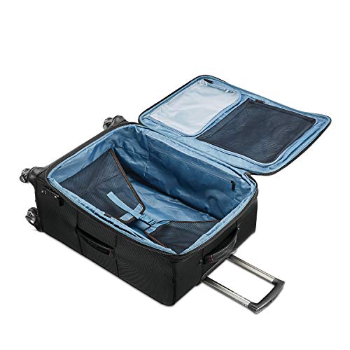 Samsonite Pro Travel Softside Expandable Luggage with Spinner Wheels, Black, Carry-On 21-Inch