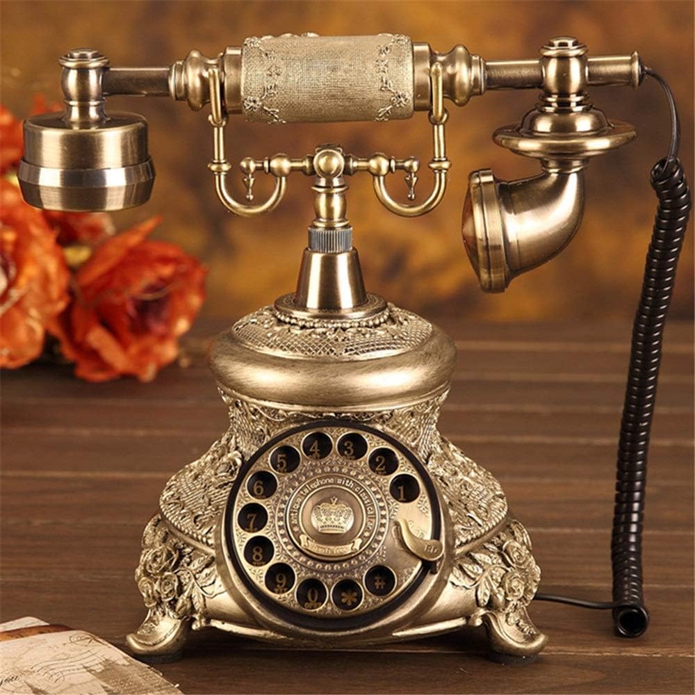 Retro Old Fashioned Telephone European Antique Telephone Rotary Dial Telephones Retro Landline Desk Telephone