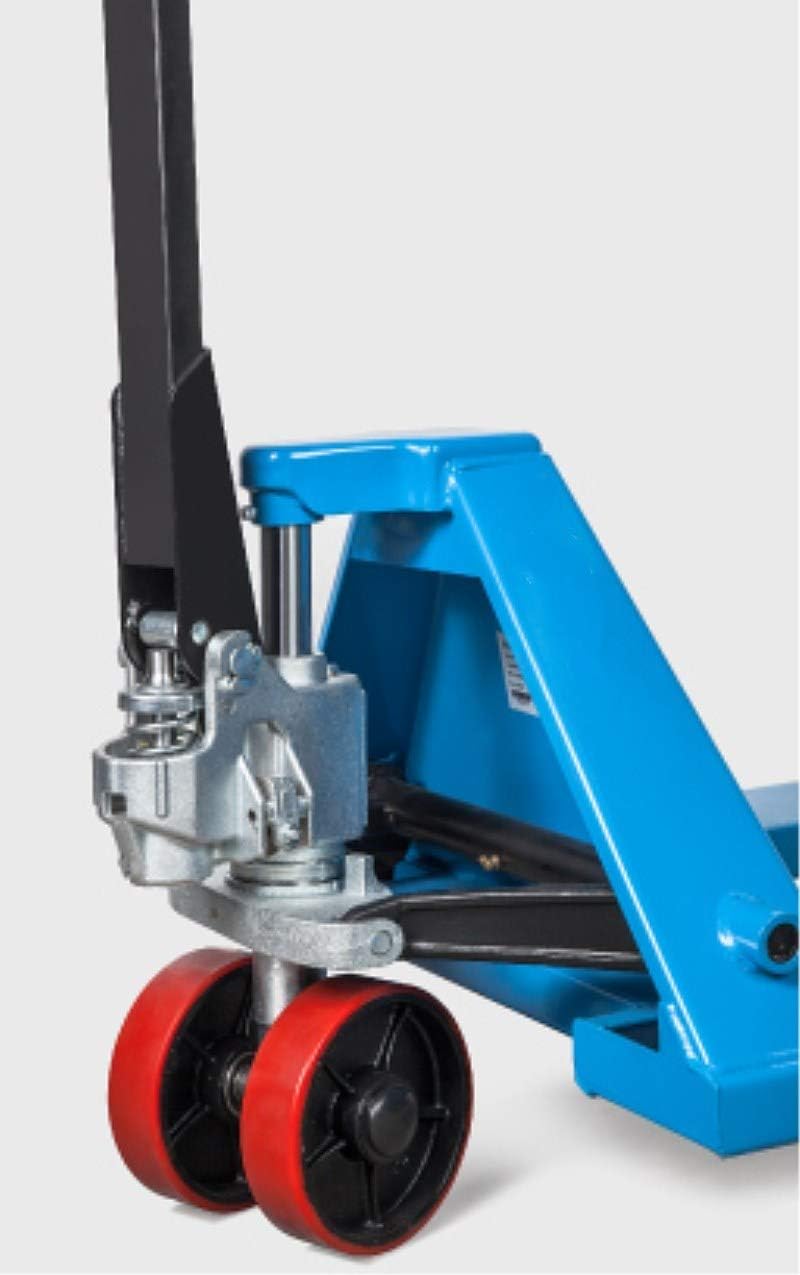 Narrow Fork Pallet Jack Truck M25N Hand Pallet Jack Manual Pallet Truck Narrow Fork 48"L x 21"W, 5500 lb Capacity