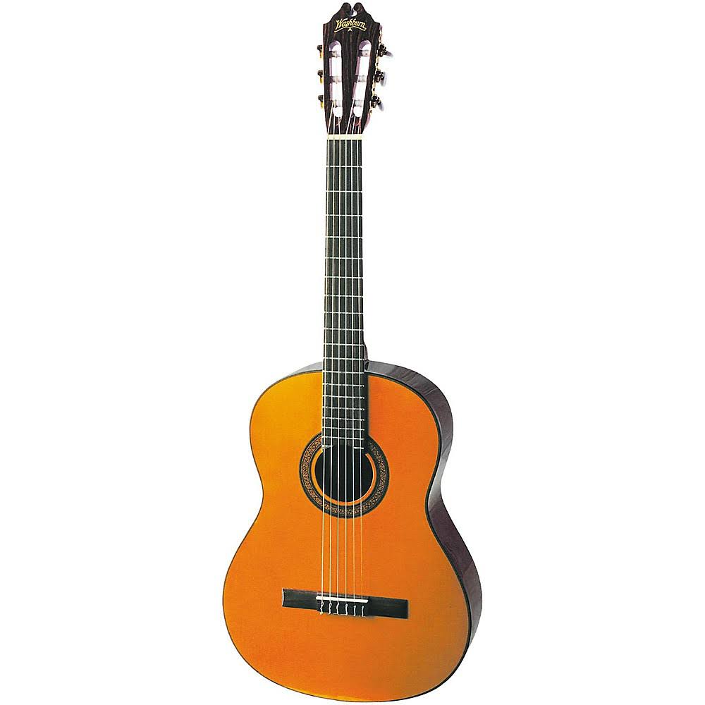 Washburn C40 Classical Acoustic Guitar with Spruce Top, Natural Gloss